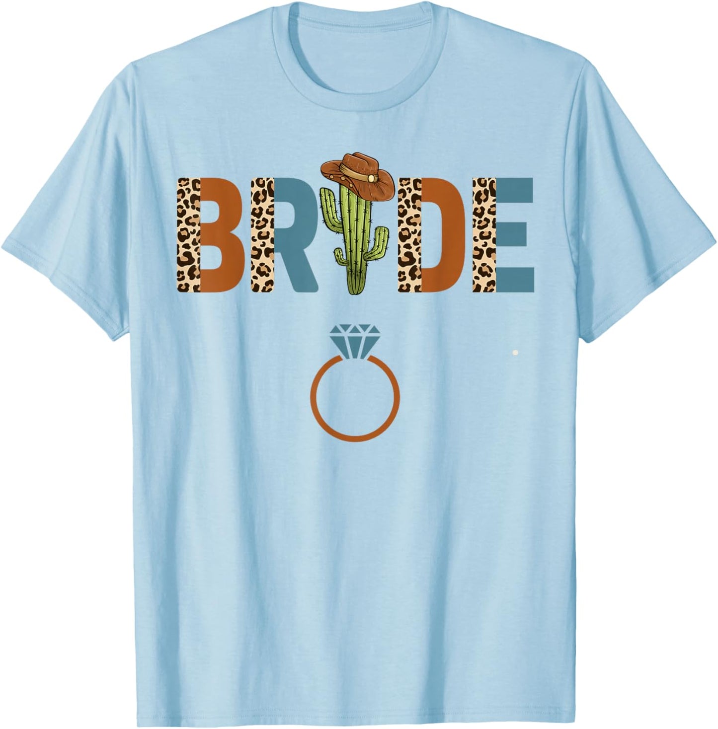 Bride Bridesmaid Western Country Bachelorette Party T-Shirt - T-Shirt | Light Blue