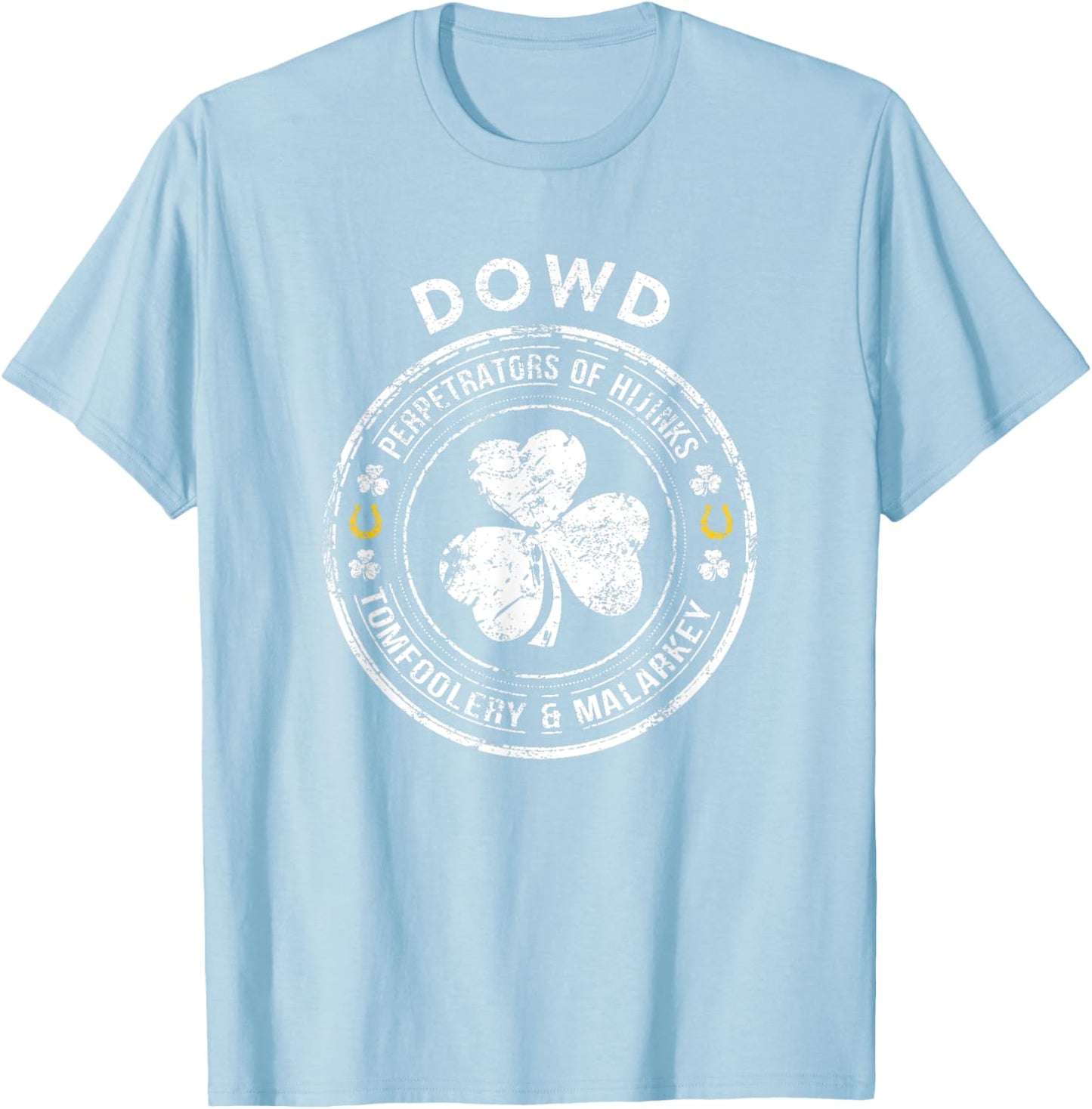 Dowd Irish Family Name T-Shirt - T-Shirt | Light Blue