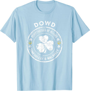 Dowd Irish Family Name T-Shirt - T-Shirt | Light Blue