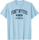 Vintage Fort Myers Florida Retro Preppy Throwback T-Shirt - T-Shirt | Light Blue