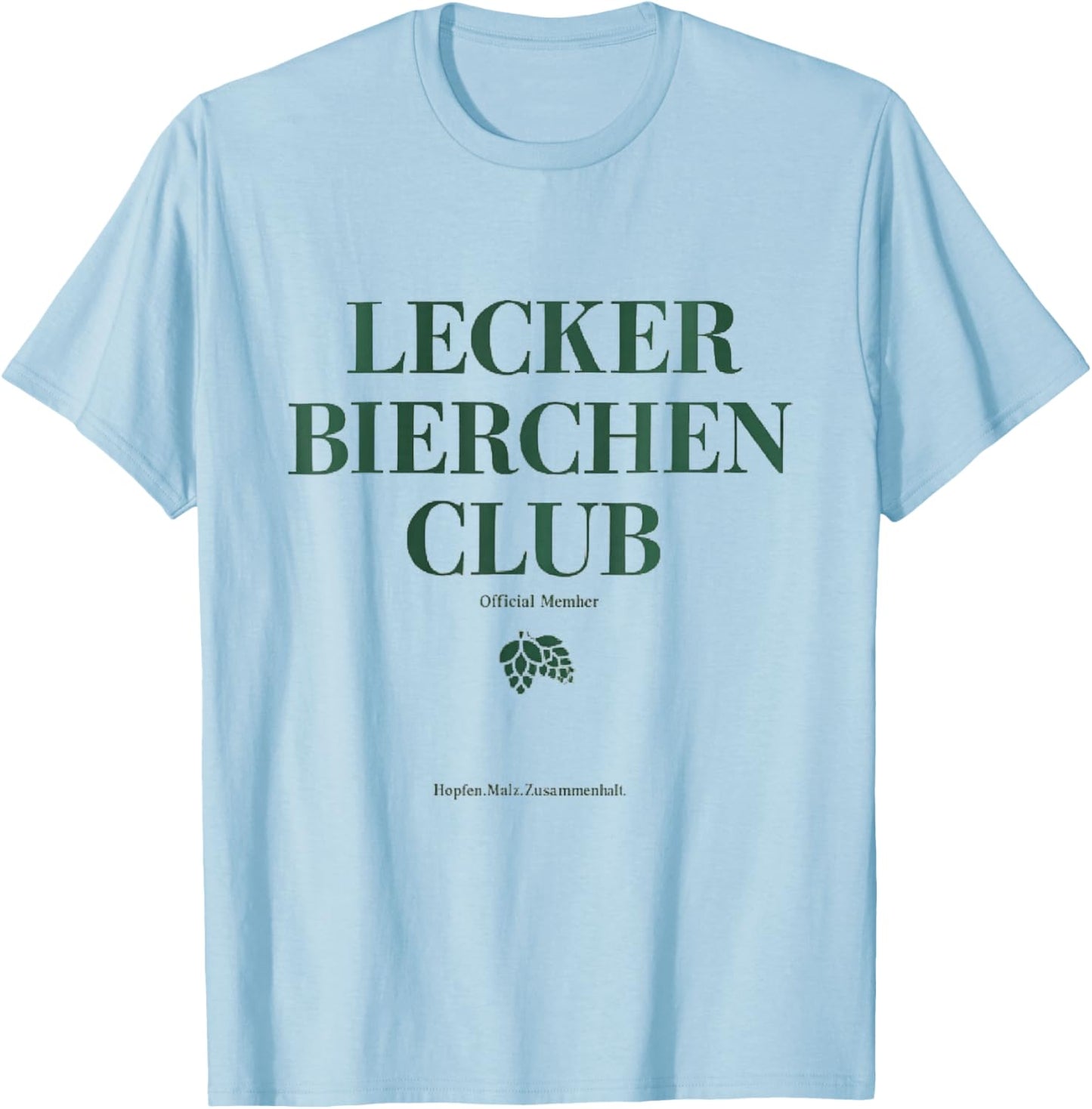 LECKER Bierchen Club X Official Member Mallorca Beer T-Shirt - T-Shirt | Light Blue