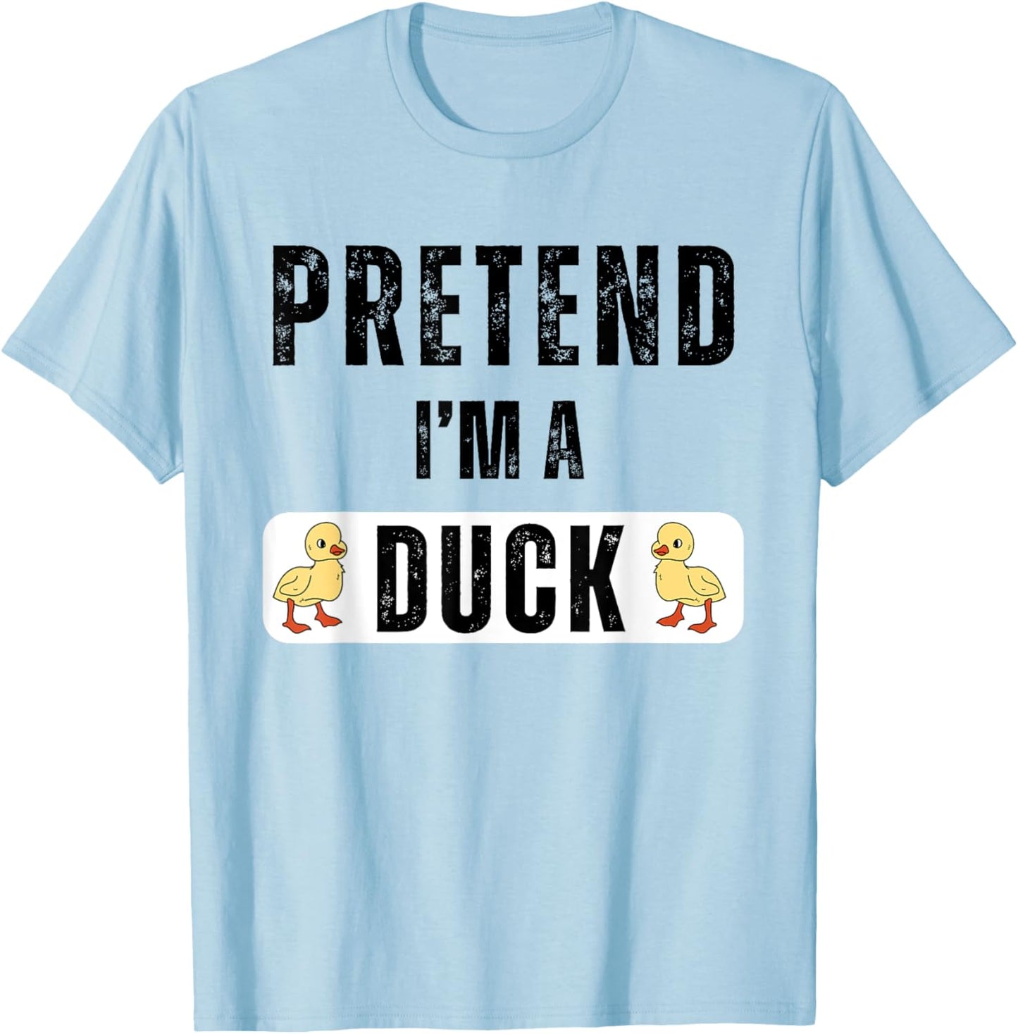 Pretend I'm A Duck Matching Kids Adult Duck Costume T-Shirt - T-Shirt | Light Blue