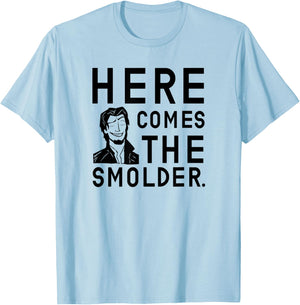 Here Comes The Smolder Ver.2 T-Shirt - T-Shirt | Light Blue