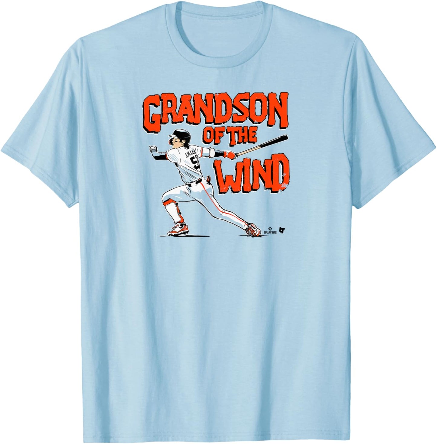 Jung-Hoo Lee - Grandson of The Wind - San Francisco Baseball T-Shirt - T-Shirt | Light Blue