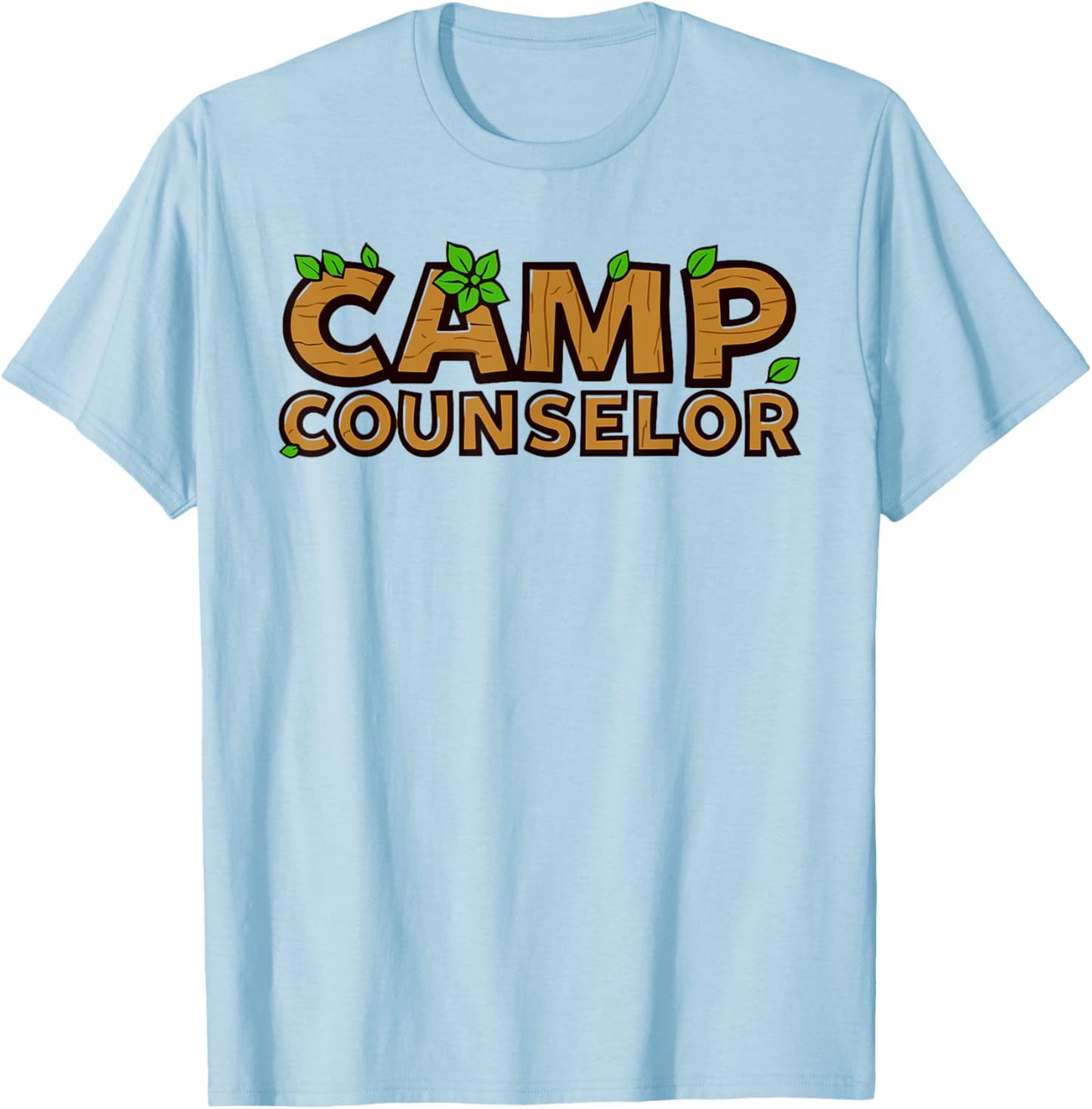 Funny Camp Counselor T Shirt for Summer Adventures T-Shirt - T-Shirt | Light Blue