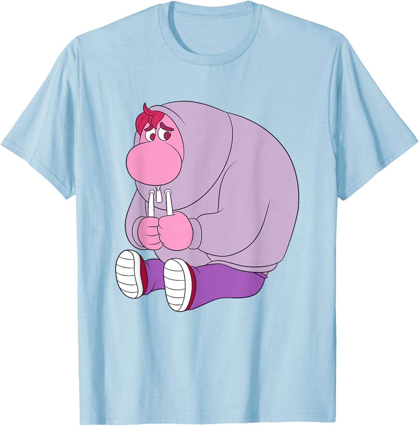 Disney Pixar Inside Out 2 Cute Embarrassment Chest Portrait T-Shirt - T-Shirt | Light Blue