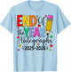 Last Day of School End of The Year Autographs 2025-2026 T-Shirt - T-Shirt | Light Blue
