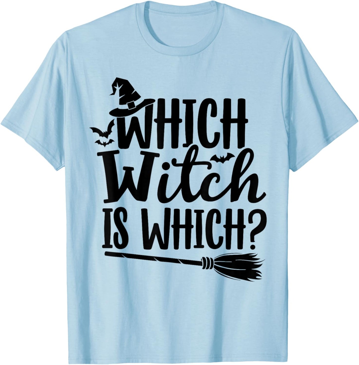 Which Witch is Which Halloween English Teacher T-Shirt - T-Shirt | Light Blue