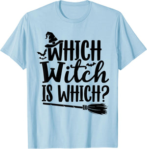 Which Witch is Which Halloween English Teacher T-Shirt - T-Shirt | Light Blue