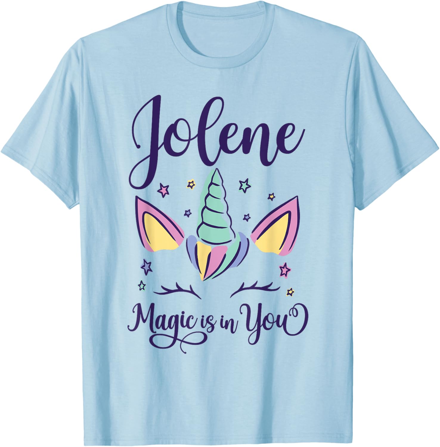 First Name Jolene Personalized I Love Jolene T-Shirt - T-Shirt | Light Blue
