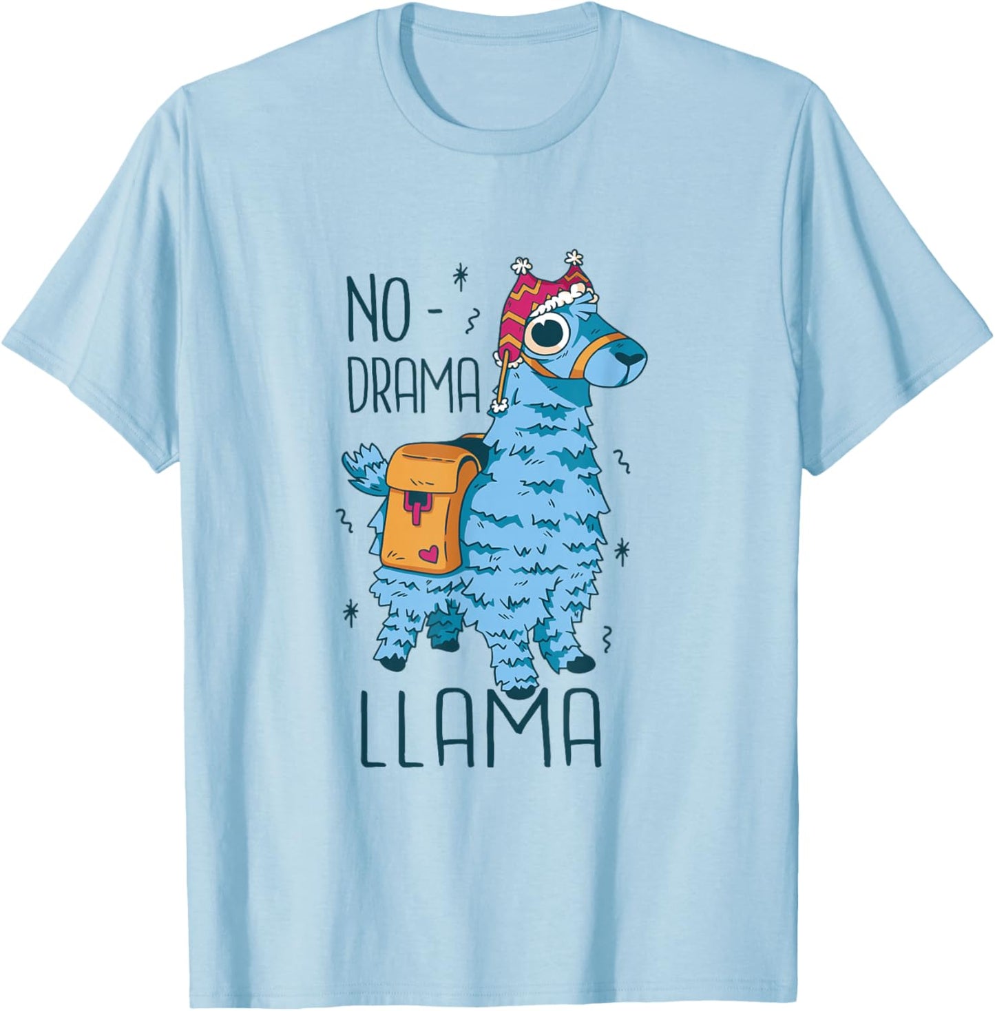 No Drama Lama T-Shirt - T-Shirt | Light Blue