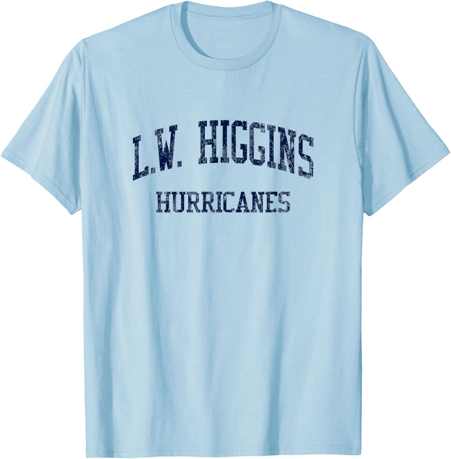 L.W. Higgins High School HS Marrero LA Vintage Sports T-Shirt - T-Shirt | Light Blue