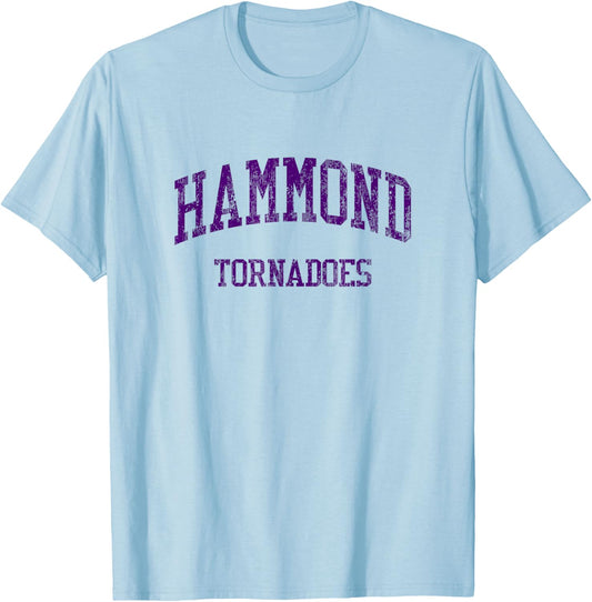 Hammond High School HS Hammond LA Vintage Sports T-Shirt - T-Shirt | Light Blue