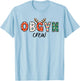Obgyn Nurse Christmas Reindeer Obstetrics Nurse New Nurse T-Shirt - T-Shirt | Light Blue