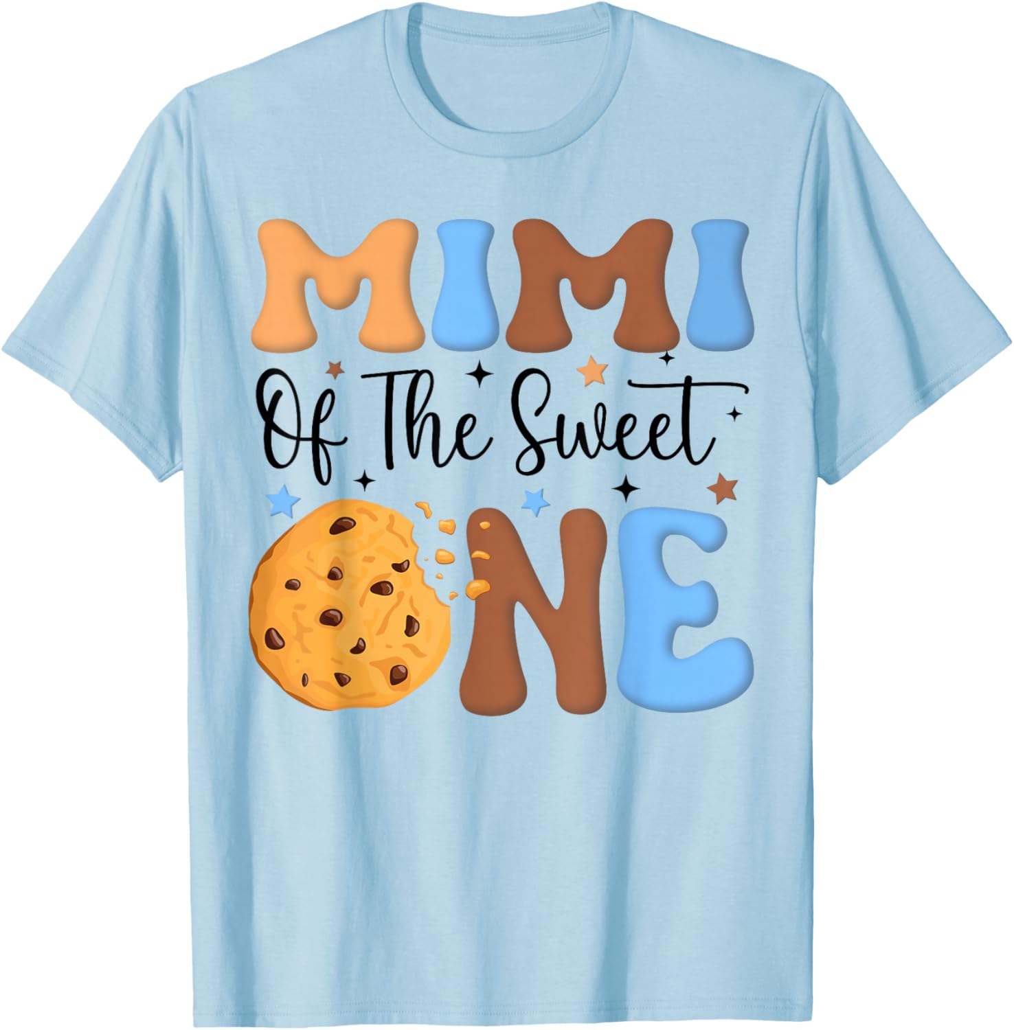 Mimi of The Sweet One Cookies & Milk 1st Birthday Family T-Shirt - T-Shirt | Light Blue