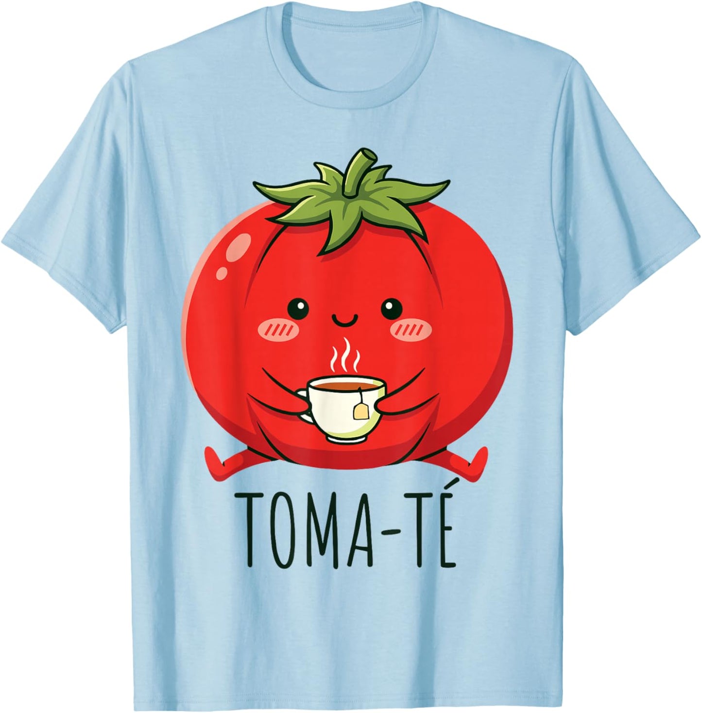 Funny Teacher Tomato Kawaii School Teacher Spanish T-Shirt - T-Shirt | Light Blue