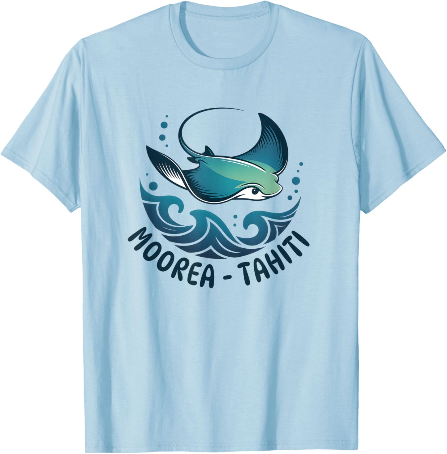 Polynésie française Moorea Tahiti T-Shirt - T-Shirt | Light Blue