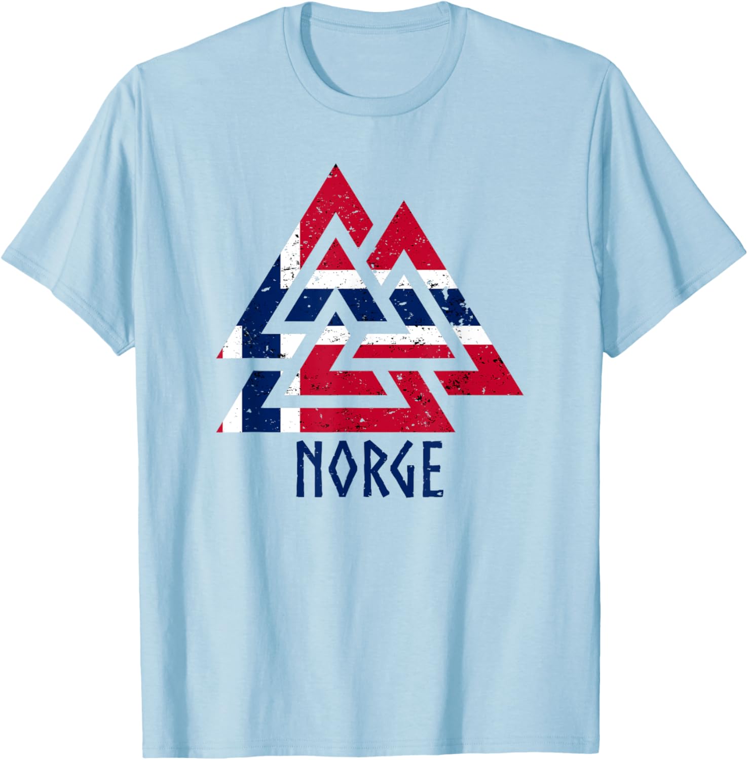 Norwegian Norway Viking nordic norge norway norwegian flag T-Shirt - T-Shirt | Light Blue