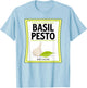 Pesto Basil Costume Lazy Halloween Condiment Group Matching T-Shirt - T-Shirt | Light Blue