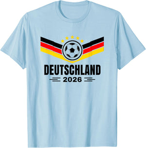 Deutschland Spieler 2026 Flagge Fans Herren Jugend T-Shirt - T-Shirt | Light Blue