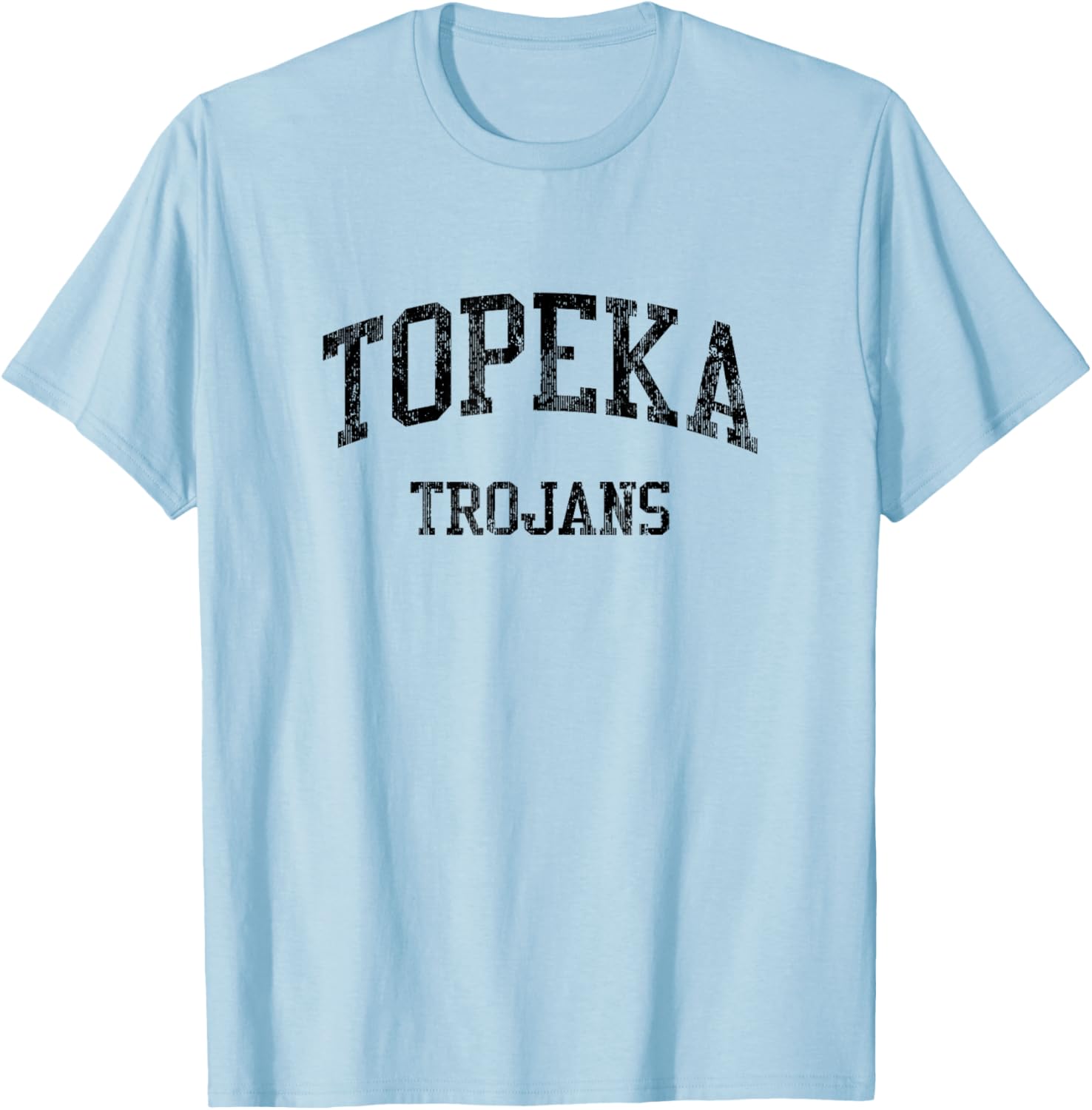Topeka High School HS Topeka KS Vintage Sports T-Shirt - T-Shirt | Light Blue