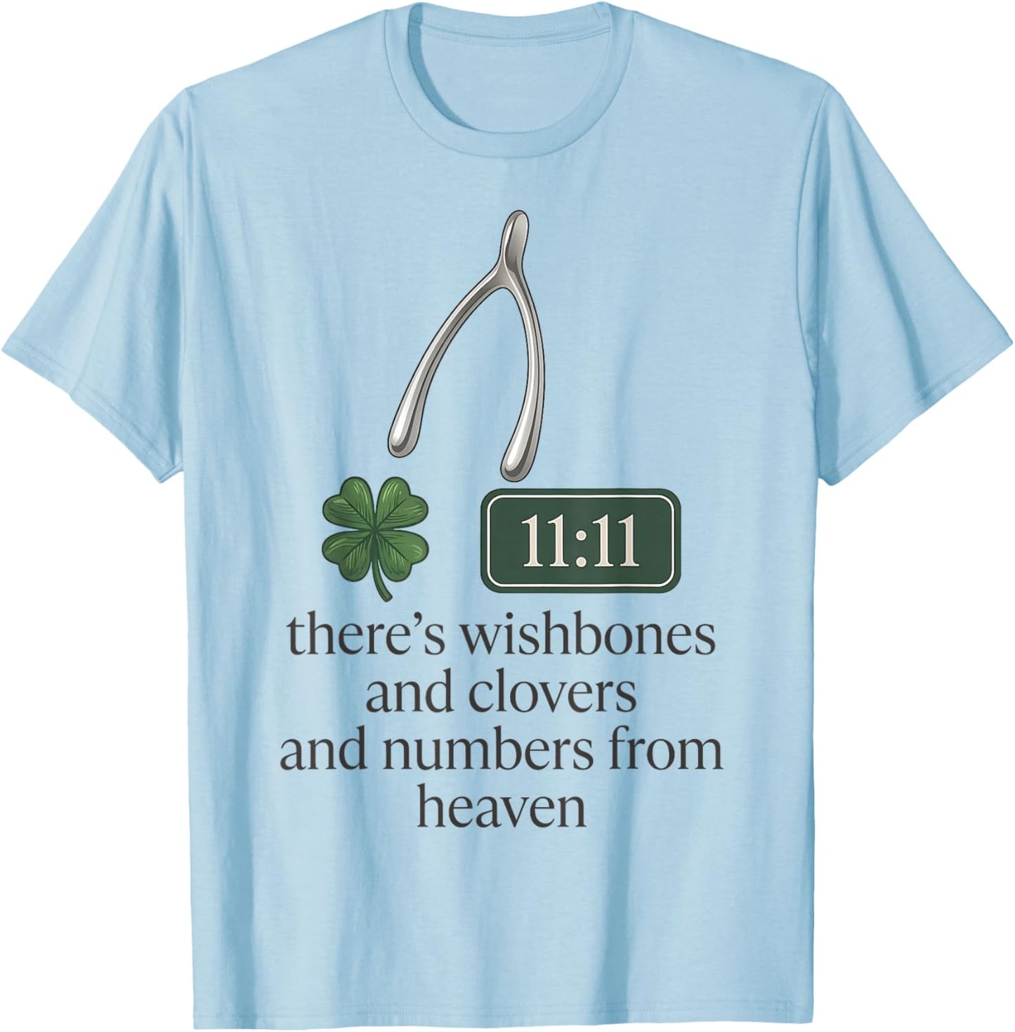 Theres Wishbones Clovers Retro Conan Gift Women Kids T-Shirt - T-Shirt | Light Blue