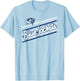 Columbus Blue Jackets Retro Performer Red NHL Licensed T-Shirt - T-Shirt | Light Blue
