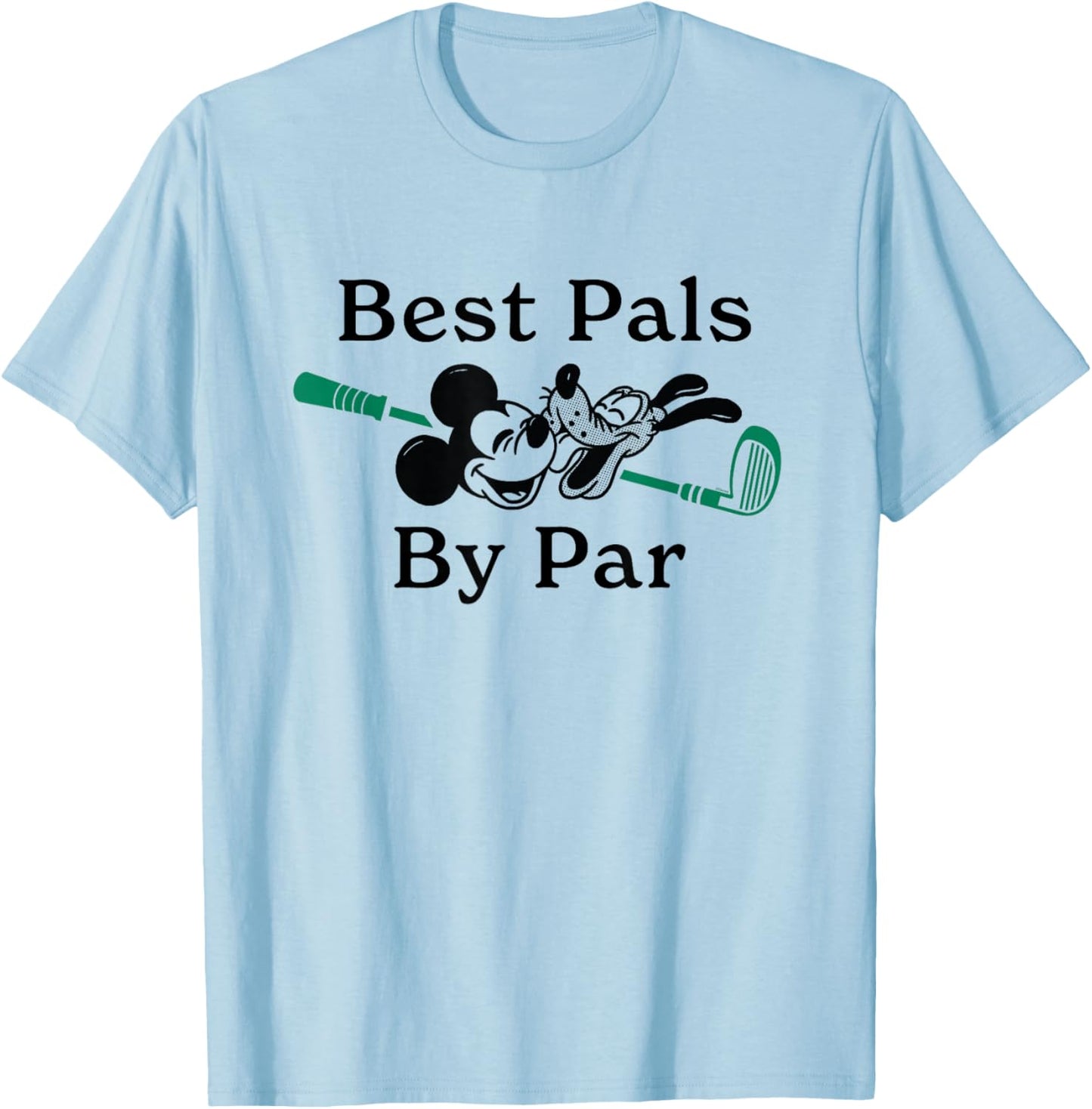 Disney Golf Mickey Mouse & Pluto Best Pals by Par Golfing T-Shirt - T-Shirt | Light Blue