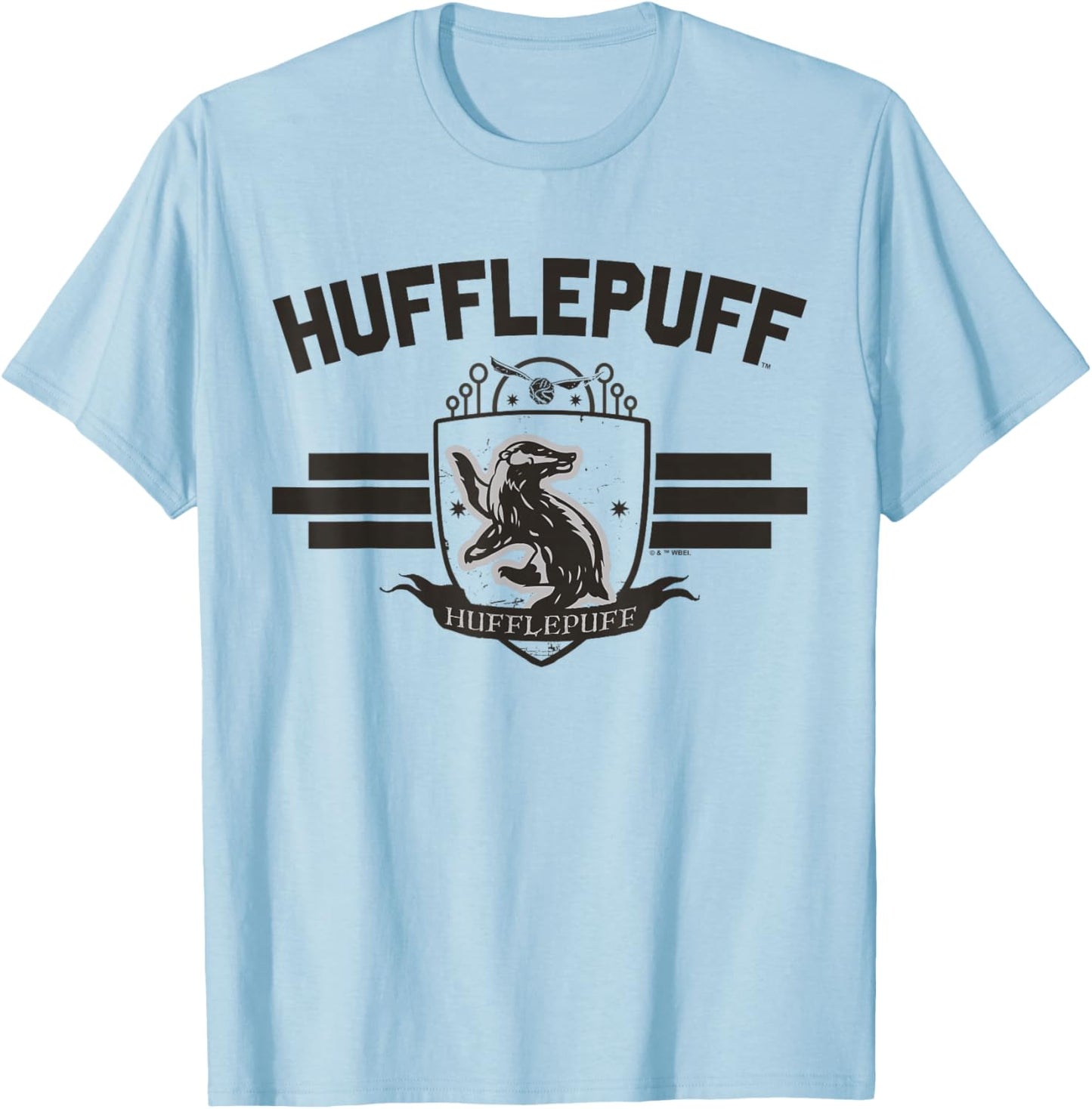 Harry Potter Hufflepuff Quidditch Bar T-Shirt - T-Shirt | Light Blue