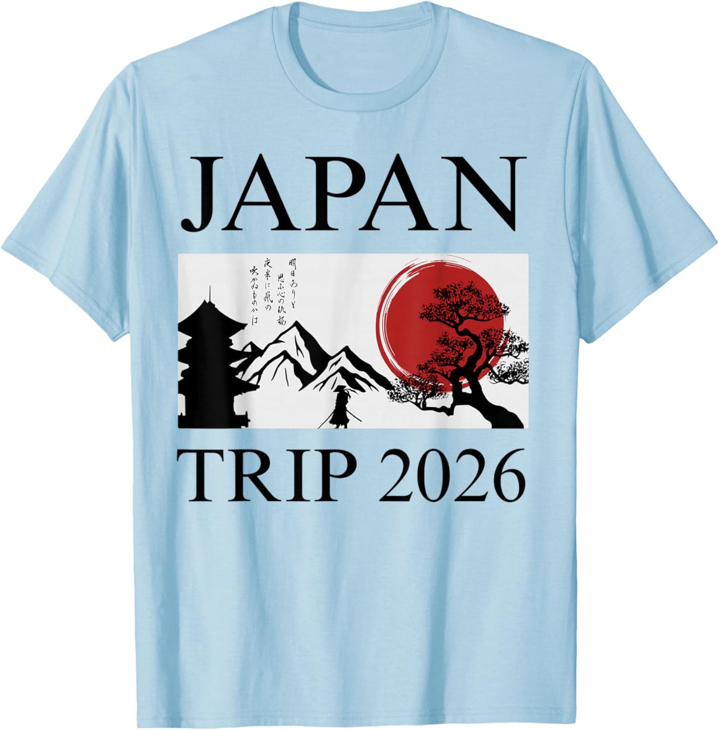 Voyage au Japon 2026 et Vacances à Tokyo Assortis T-Shirt - T-Shirt | Light Blue