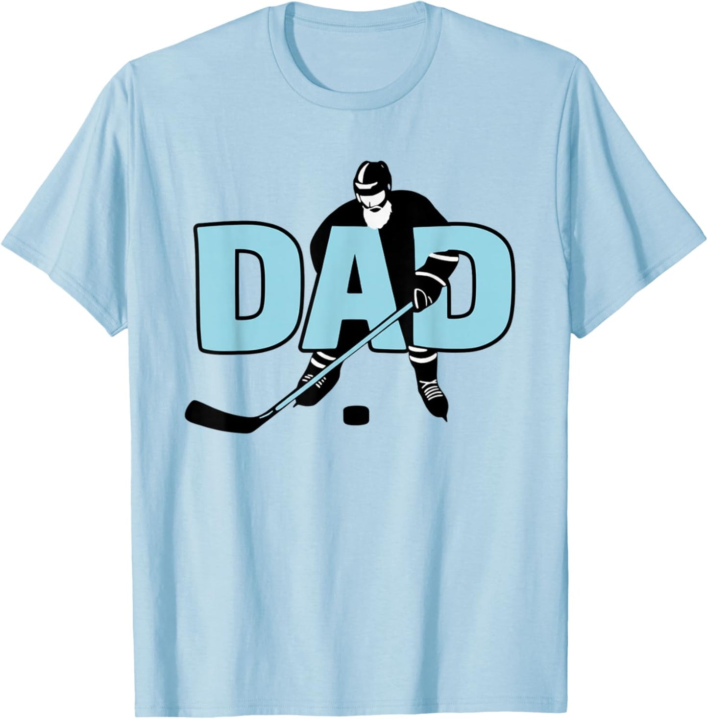 Ice Hockey Playing Dad T-Shirt - T-Shirt | Light Blue