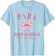 Coquette Bow Paraprofessional School Para Squad Teacher Aide Women Girls Kids T-Shirt - T-Shirt | Light Blue