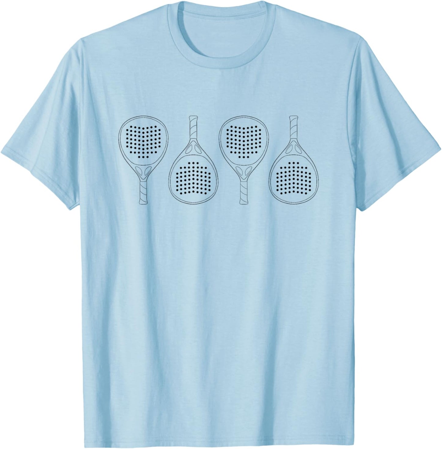 Padel Paddle Tennis Racket Ball T-Shirt - T-Shirt | Light Blue