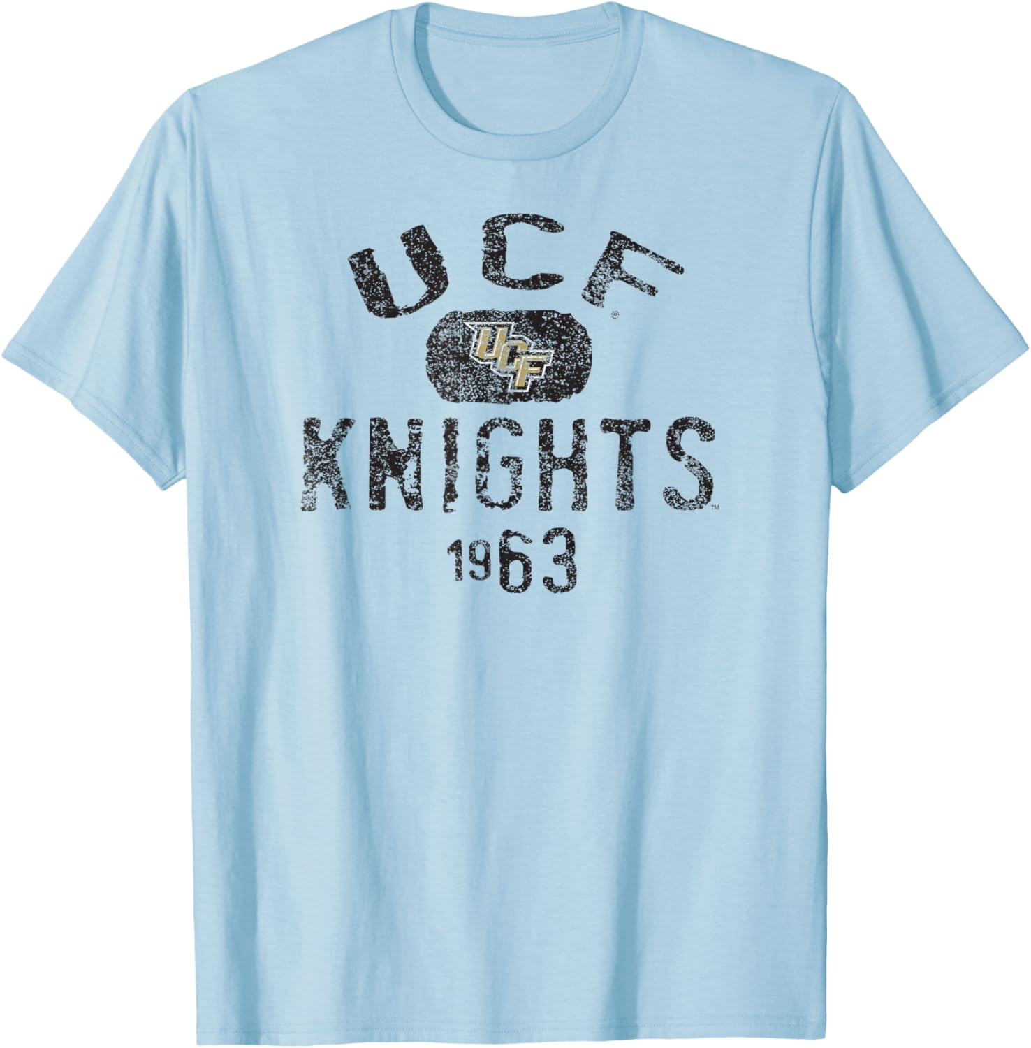 Central Florida Golden Knights 1963 Vintage Gray T-Shirt - T-Shirt | Light Blue