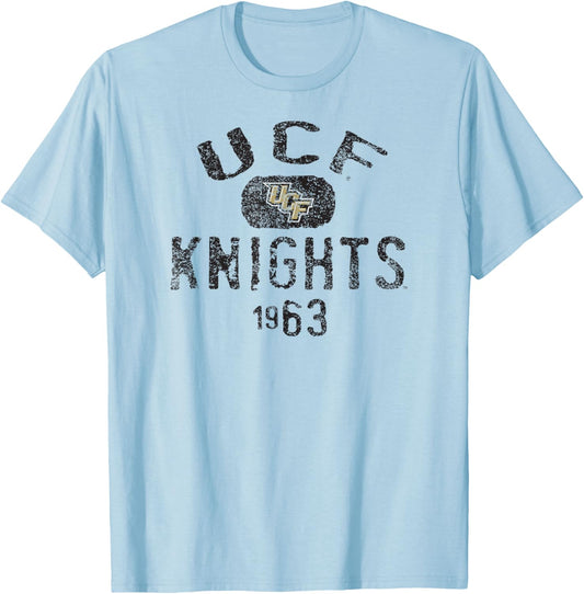 Central Florida Golden Knights 1963 Vintage Gray T-Shirt - T-Shirt | Light Blue