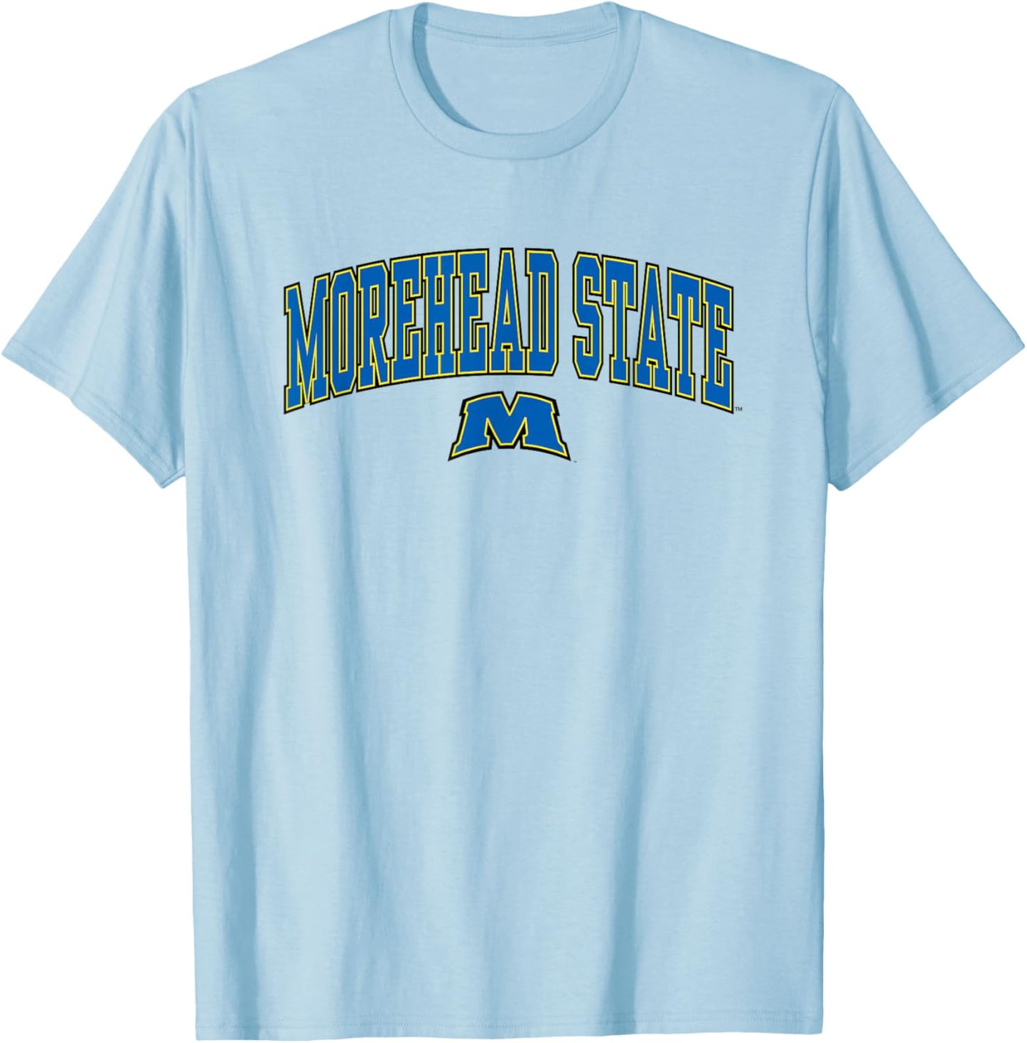 Morehead State Eagles Arch Over Officially Licensed T-Shirt - T-Shirt | Light Blue
