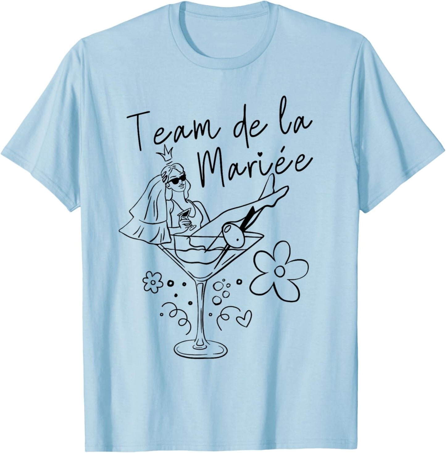 Bride Team Surprise For A Team Bride T-Shirt - T-Shirt | Light Blue