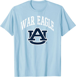 Auburn Tigers War Eagle Orange Officially Licensed T-Shirt - T-Shirt | Light Blue