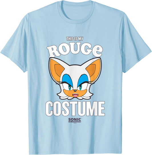 Sonic The Hedgehog Halloween This Is My Rouge Costume T-Shirt - T-Shirt | Light Blue