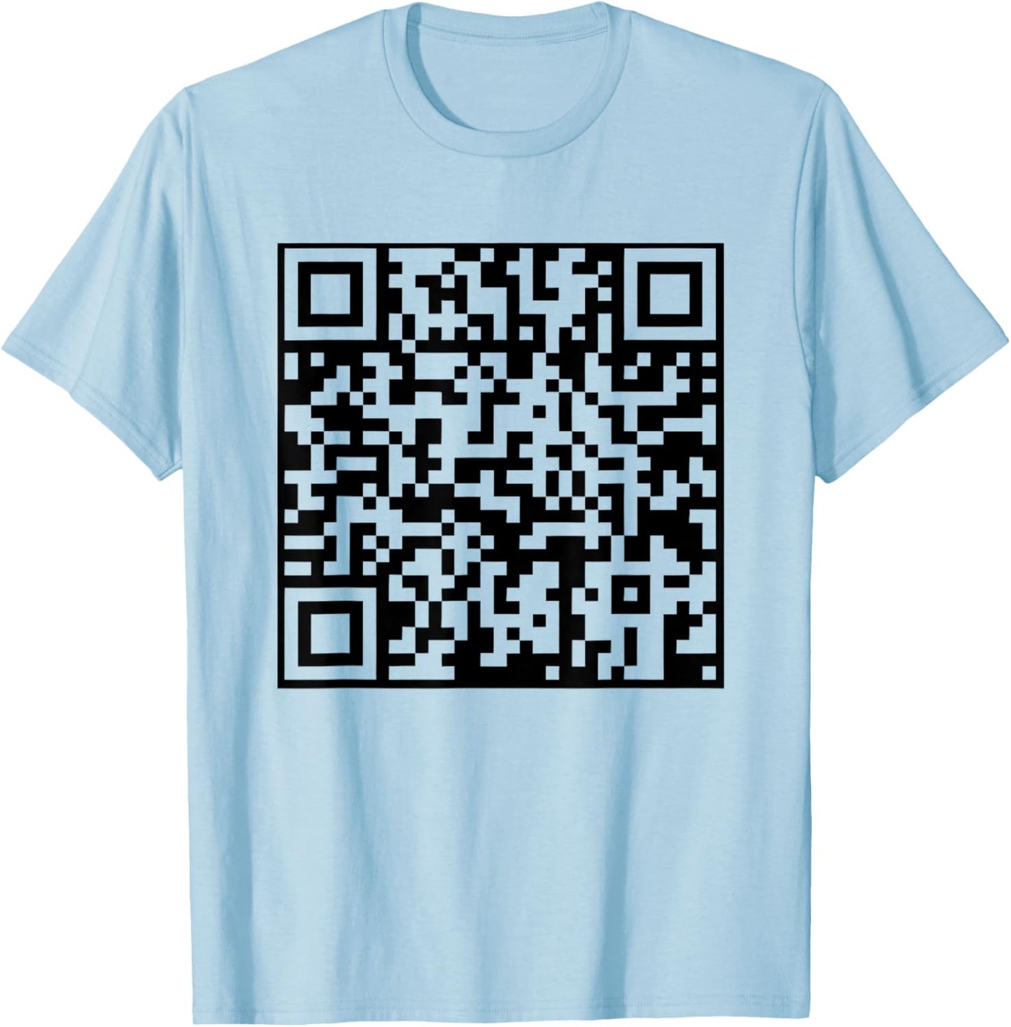 Funny QR President Trump Dance Code T-Shirt - T-Shirt | Light Blue