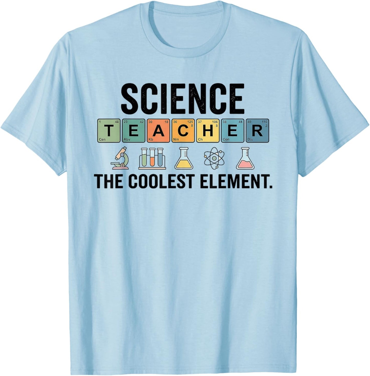 Vintage The Coolest Element Periodic Table Science Teacher T-Shirt - T-Shirt | Light Blue
