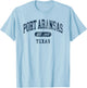 Port Aransas Texas Retro Preppy Throwback Souvenir T-Shirt - T-Shirt | Light Blue