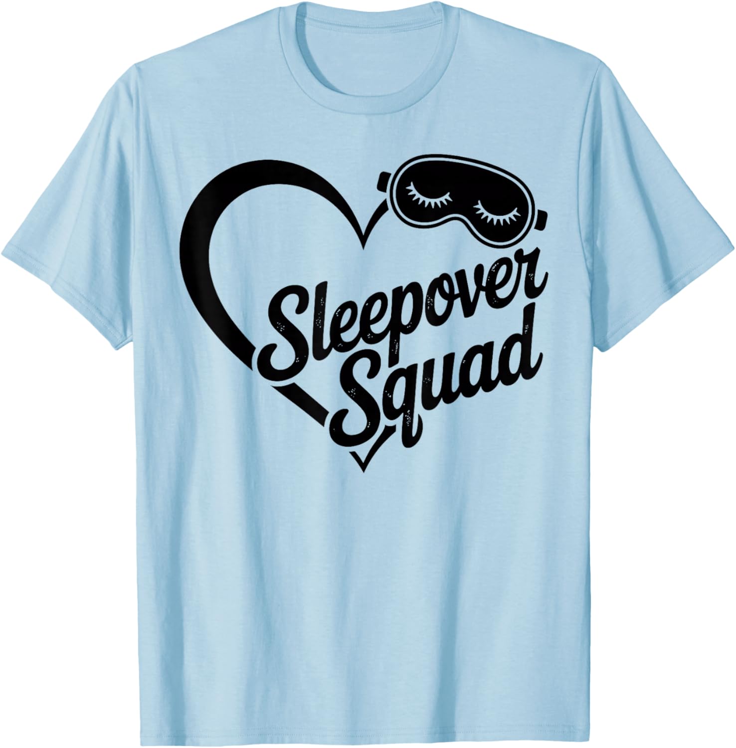 Sleepover Squad Heart T-Shirt - T-Shirt | Light Blue