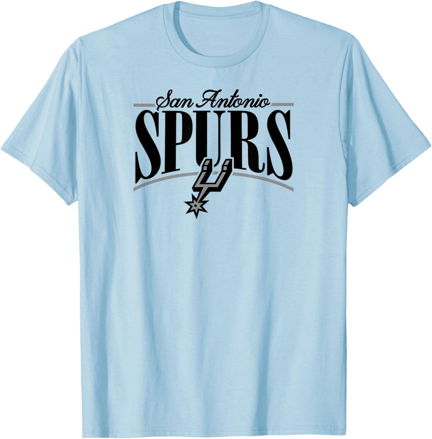 NBA – San Antonio Spurs Logo Arch T-Shirt - T-Shirt | Light Blue