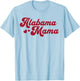 Alabama Mama Southern State Pride Cute Alabama Mom T-Shirt - T-Shirt | Light Blue