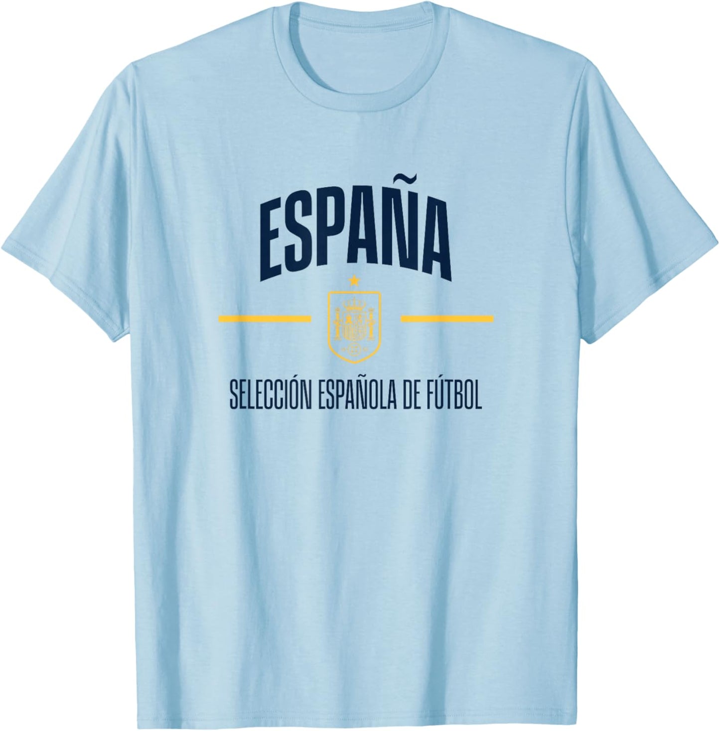 Officially Licensed Spain National Team - Number 16 T-Shirt - T-Shirt | Light Blue