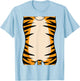 Tiger Shirt Adult Kids Men Women Tiger Costume T-Shirt - T-Shirt | Light Blue