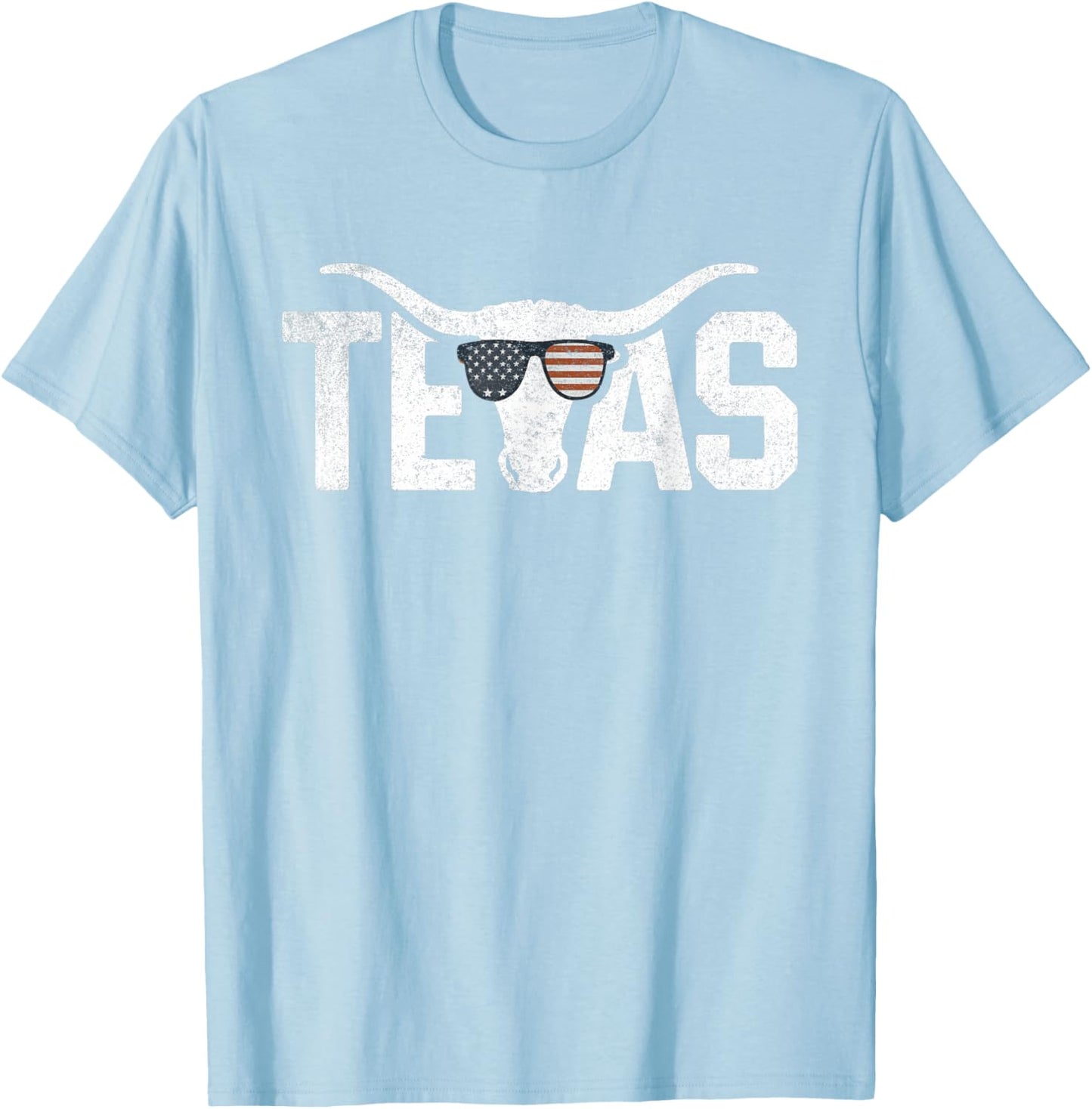 Texas Vintage Retro T-Shirt - T-Shirt | Light Blue
