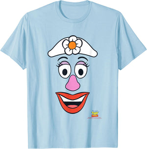 Disney Pixar Toy Story Mrs. Potato Head Big Face T-Shirt - T-Shirt | Light Blue