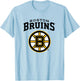 Boston Bruins Vintage Power Play Gray Officially Licensed T-Shirt - T-Shirt | Light Blue